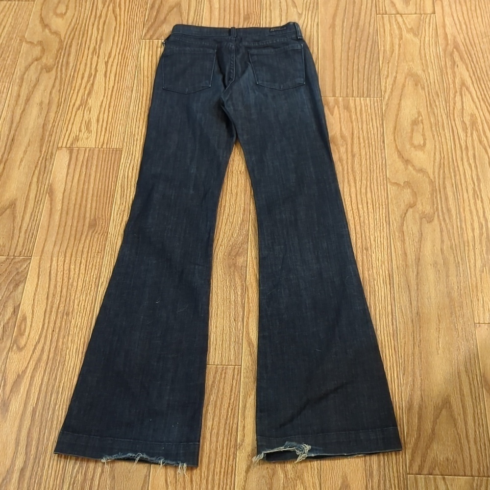 Citizens of Humanity wide leg jeans high rise dark wash stretch women's size 24" - Picture 4 of 8